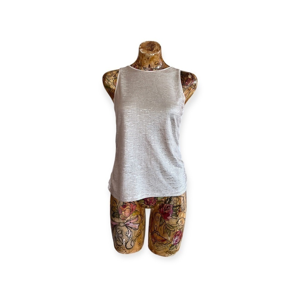 Tristan top silver sleeveless small